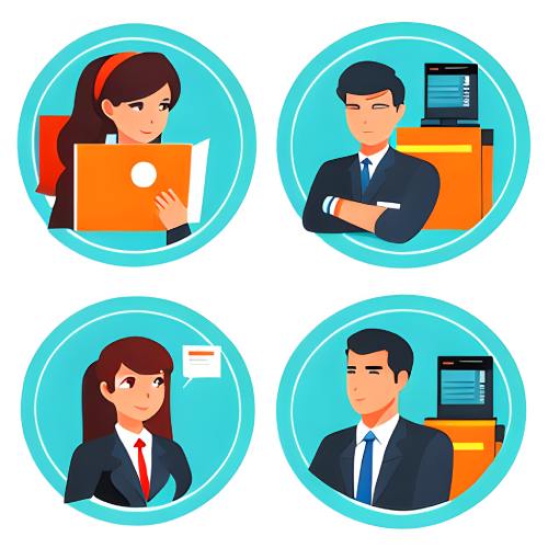 Trabajadores contentos trabajadores contentos