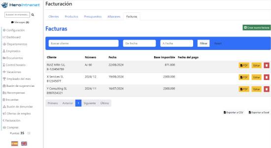 Captura de Hero Intranet