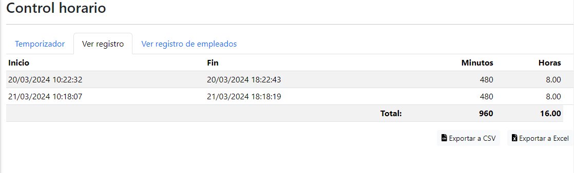Control Horario 3 Control Horario 3