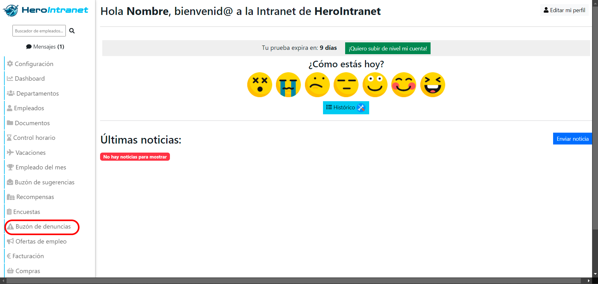 Buzón de denuncias 1 Buzón de denuncias 1