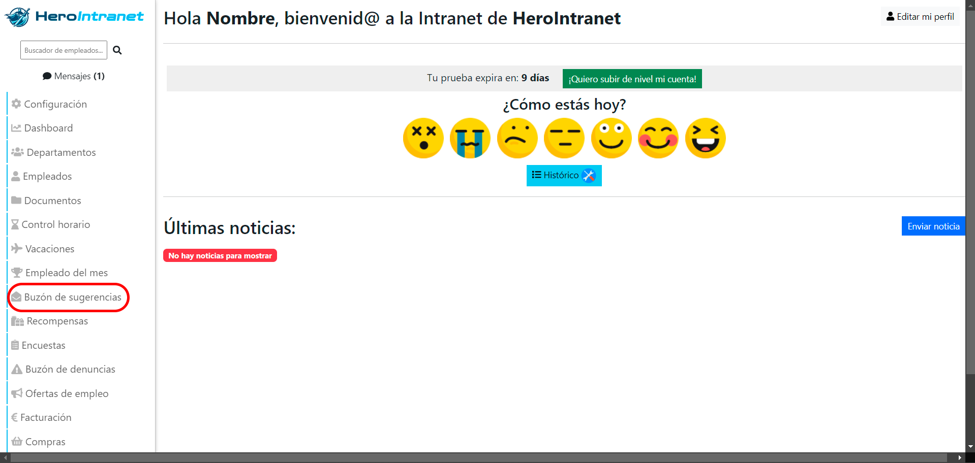 Buzón de sugerencias 2 Buzón de sugerencias 2